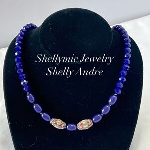 Blue Beaded Necklace